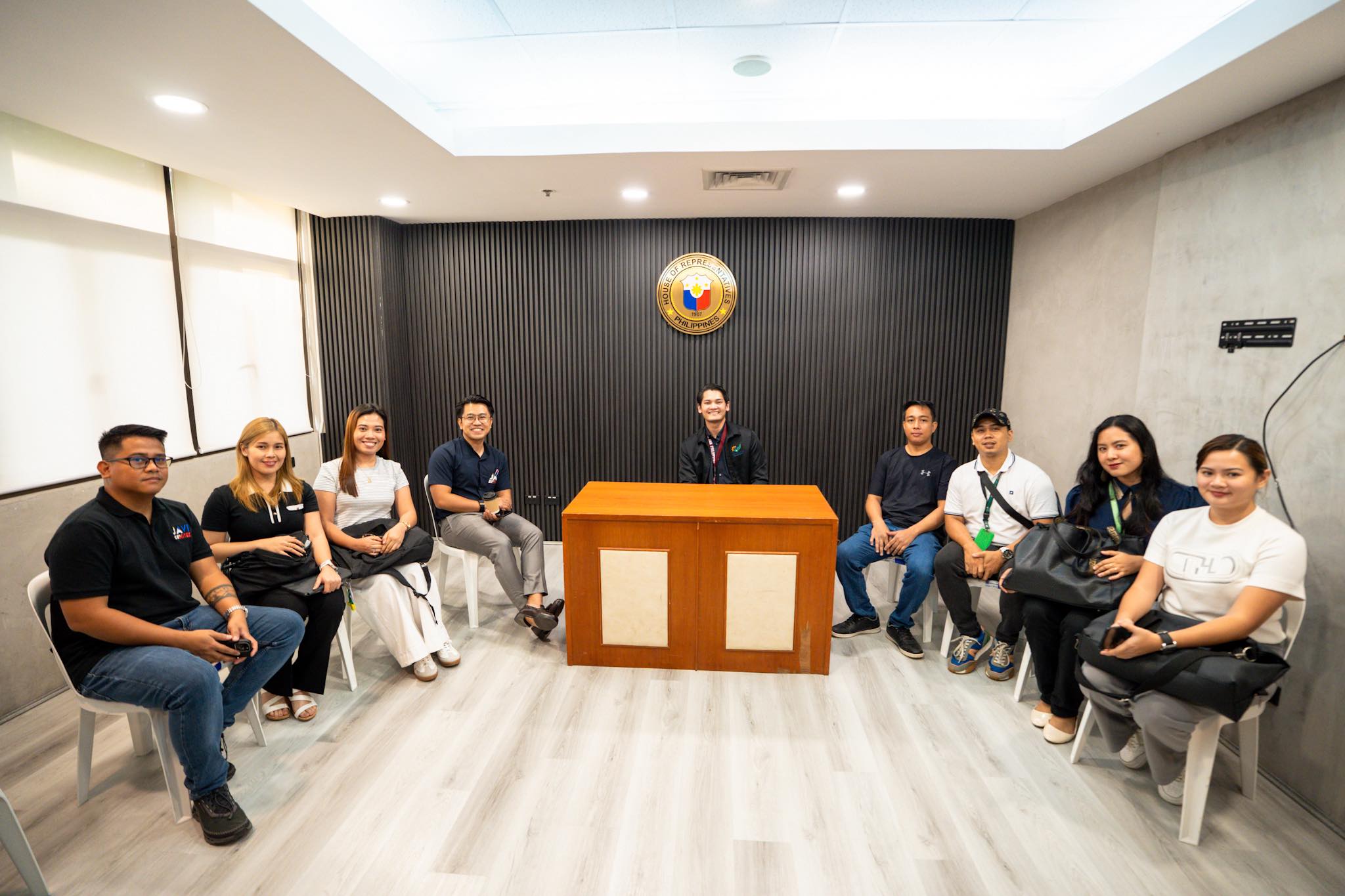 Rep. Javi Benitez Shares First Team Huddle at His New Office