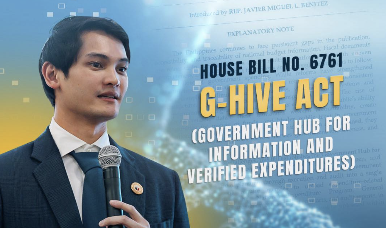 Rep. Javi Benitez Files Bill Establishing Unified Digital Budget Portal for Public Disclosure of Government Spending