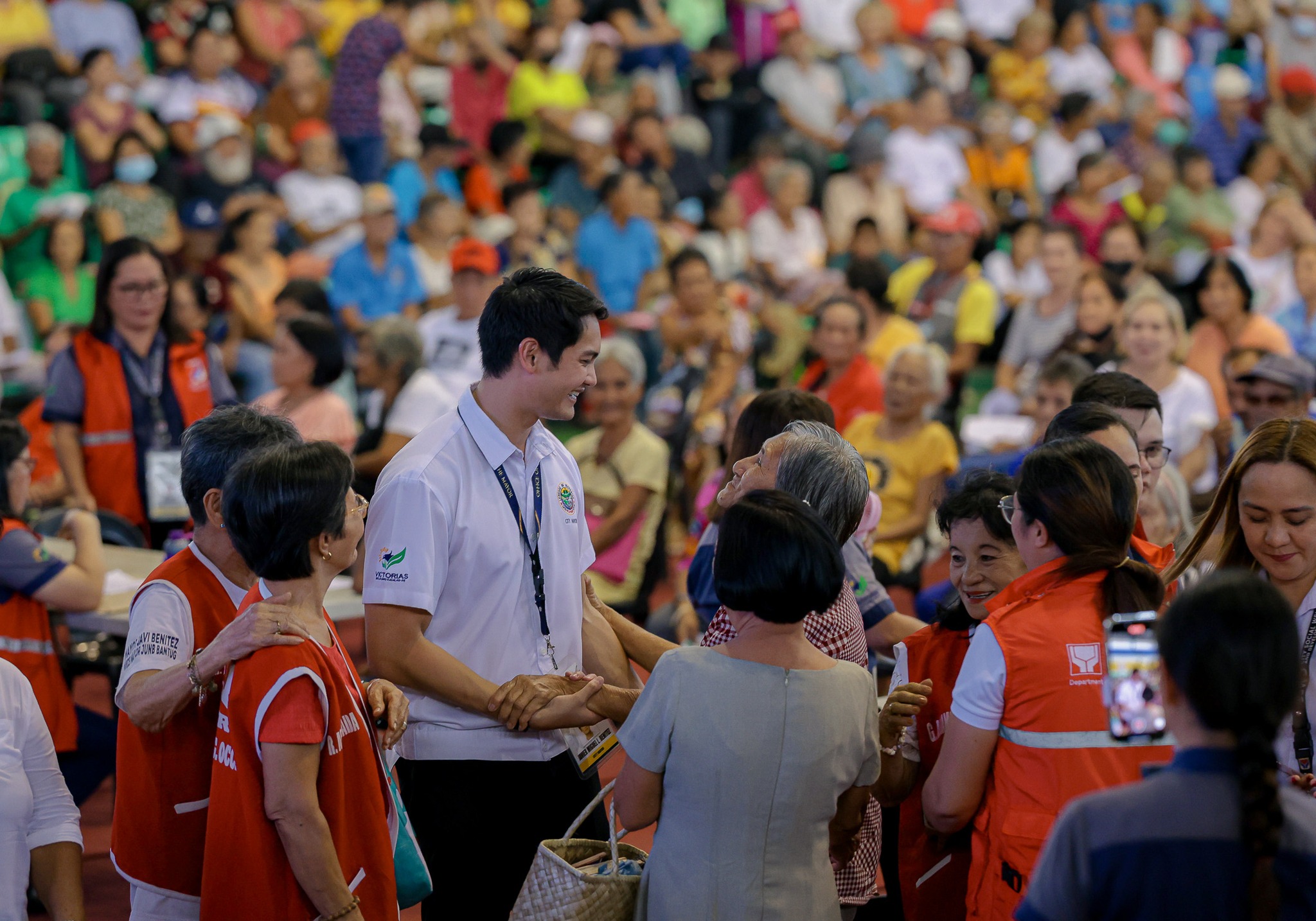 Distribution of 4th Quarter Stipend to Senior Citizens in Victorias City